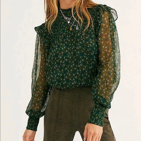 6. NWT 🌼 FREE PEOPLE Roma blouse - Picture 2 of 7